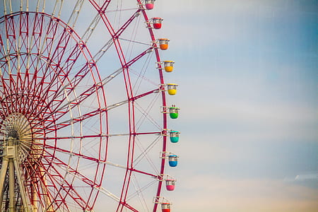 top view of ferriswheel during daytime thumbnail