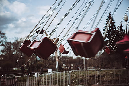 close-up of red and gray swing thumbnail
