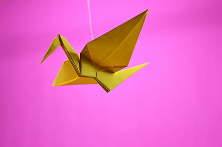 yellow bird origami thumbnail