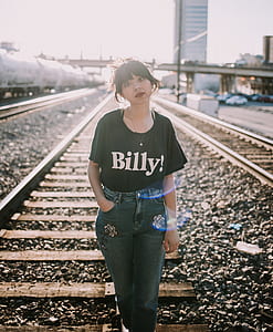 billy, woman, female, sunlight, train thumbnail