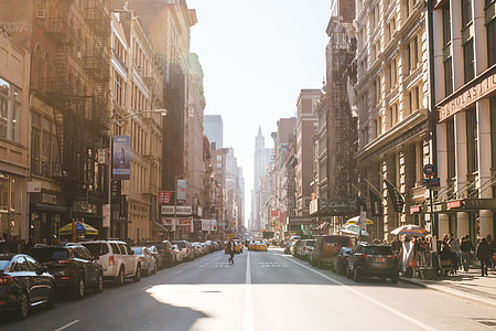people walking on street during daytime thumbnail