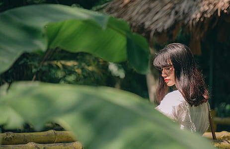 Woman Wearing White Top thumbnail
