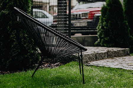 Classic black Acapulco chair, Mexican design of the 50s thumbnail