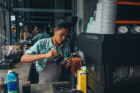 person refilling coffee thumbnail