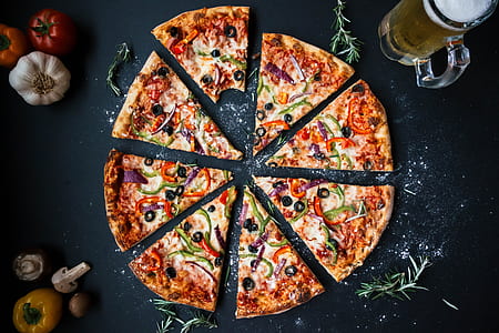 baked pizza with pepper thumbnail