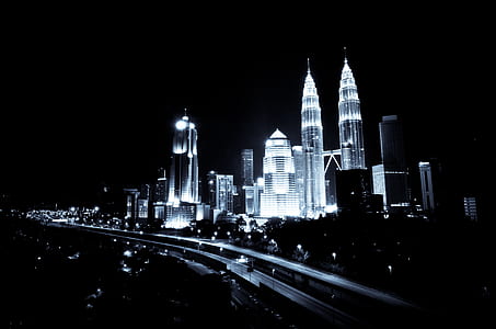 birds eve view of city lights during nighttime thumbnail