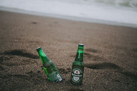 two Heineken bottles thumbnail