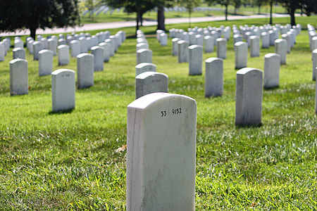 gray concrete headstones on grave thumbnail