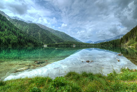 landscape, mountains, nature, sky thumbnail
