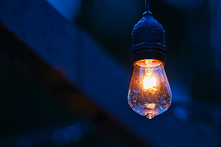 turned on black light bulb thumbnail