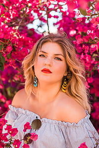 person, woman, flowers, model thumbnail