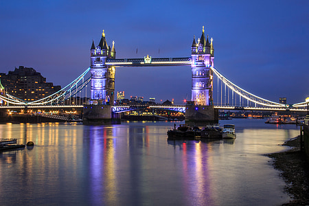 tower bridge during nighttime thumbnail