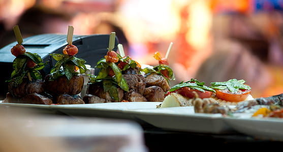 selective focus photography of meat on white thumbnail