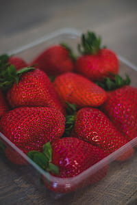 Strawberries on Clear Plastic Container thumbnail