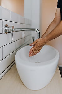 Washing of hands under running water thumbnail