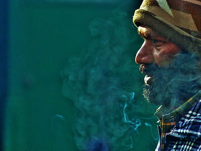 man with smoke in the air thumbnail