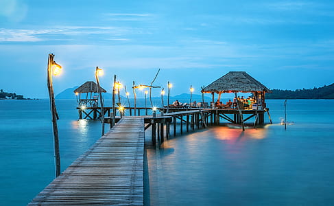 jetty, sea, beach, relaxation thumbnail