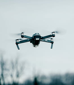black and white drone on sky thumbnail
