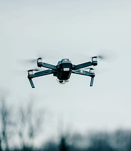 black quadcopter drone thumbnail