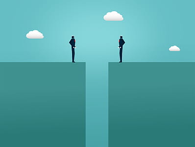 Face Off - Challenge Between Businessmen - Competition Concept thumbnail