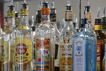 assorted liquor bottle lot thumbnail