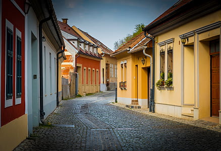 concrete houses and concrete road thumbnail