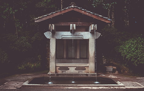 gray concrete outdoor fountain thumbnail