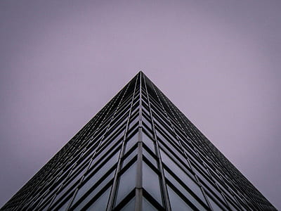 low angle photography of curtain glass walled building thumbnail