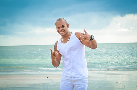 Photo of Man on Seashore thumbnail
