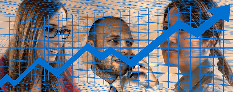 two women and one man with graph thumbnail