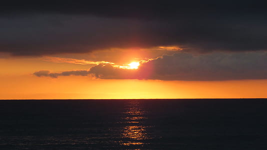 body of water during sunset thumbnail