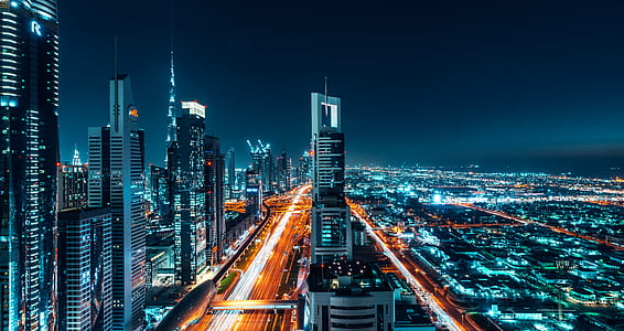 timelapse photography of high-rise building photo thumbnail