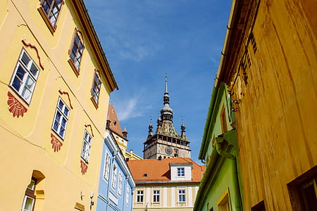 sky, houses, buildings, roof thumbnail