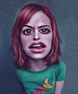 woman wearing green crew-neck shirt thumbnail