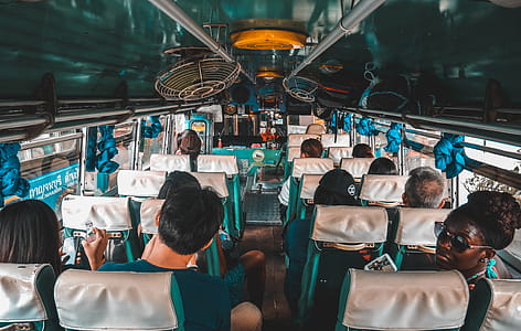 People Sitting Inside Bus thumbnail