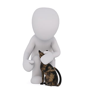 white avatar touching brown tortoiseshell cat thumbnail