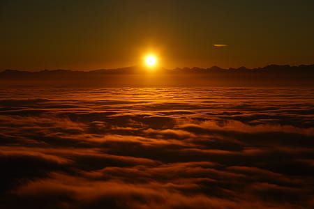 Scenic View of Dramatic Sky during Sunset thumbnail