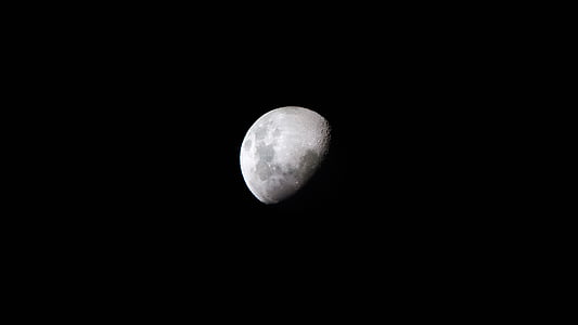 low light photography of moon thumbnail