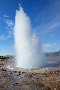 Geyser pool at daytime thumbnail