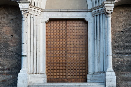 large double doors are closed thumbnail