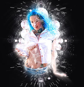 woman wearing white dress shirt wallpaper thumbnail