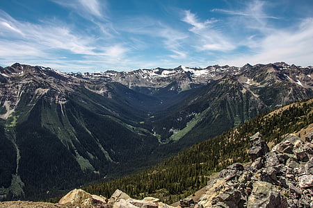 aerial photography of mountains thumbnail