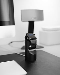 space black aluminum case Apple watch with classic link bracelet thumbnail