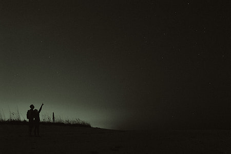 silhouette of person during night thumbnail