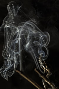 smoke in front black buddha statue thumbnail