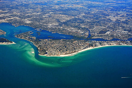 aerial photography of body of water and islands thumbnail