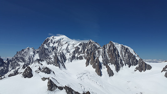 aerial photography of rock mountain alps thumbnail