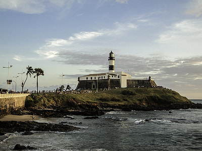 View of Farol da Barra Lighthouse in Salvador, Brazil thumbnail