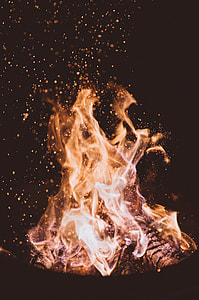 black metal frame fire pit thumbnail