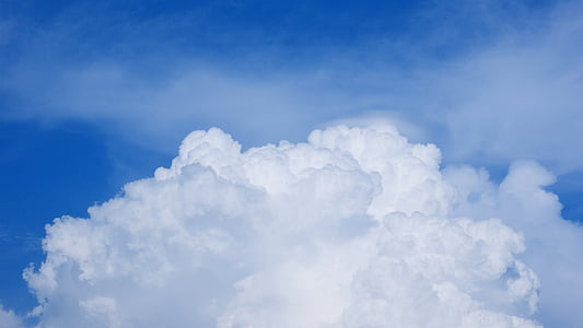 white clouds and blue sky thumbnail